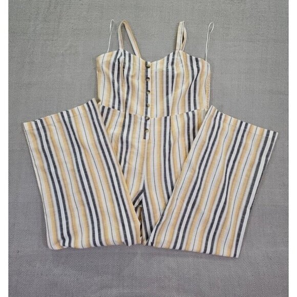 Wide Leg Jumpsuit XL Rouching Fairycore Streetwear Cottagecore Naturecore - Picture 1 of 16